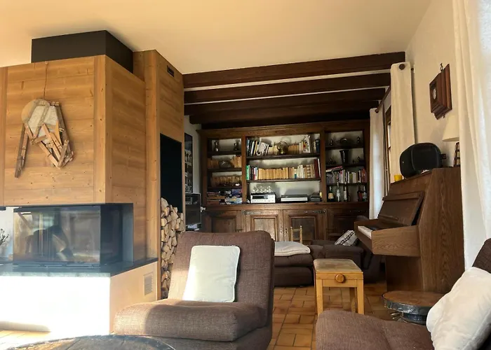 Familial A Megeve, Vue Sur Le Village Chalet *