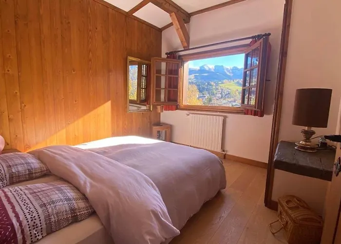 Chalet Familial A Megeve, Vue Sur Le Village Megève