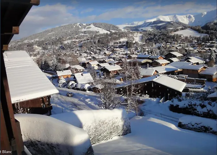 Alpstuga Familial A Megeve, Vue Sur Le Village *