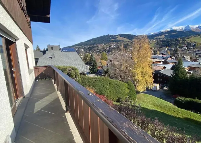 Familial A Megeve, Vue Sur Le Village Alpstuga